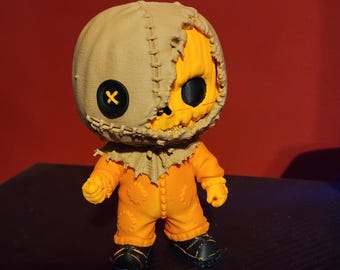 Trick Or Treat Sam Fan Art 5.5 Inch Custom Chibi Figure - Unmasked Edition