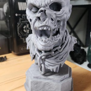 Friday The 13th Part VII The New Blood Jason Fan Art Bust - Primed Unpainted Version image 1