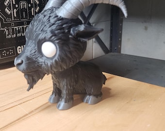 Oversized Black Phillip (The Witch) Goat Fan Art Collectible Figure – Multi-Color Horror Display