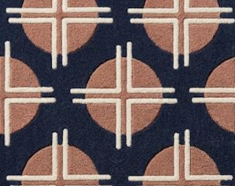 Tappeto in lana trapuntato fatto a mano, moderno tappeto geometrico a pelo lungo, rivestimento per pavimento del soggiorno.
