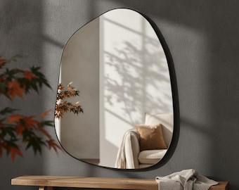 Asymmetrical Wall Mirror for Modern Homes, Entryways & Stylish Living Spaces