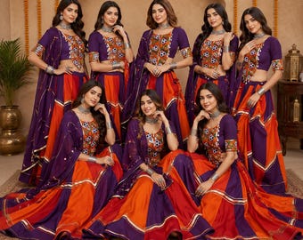 Pure Viscose Lehenga Choli Set | Festive Navratri Wedding Wear Chaniya Choli