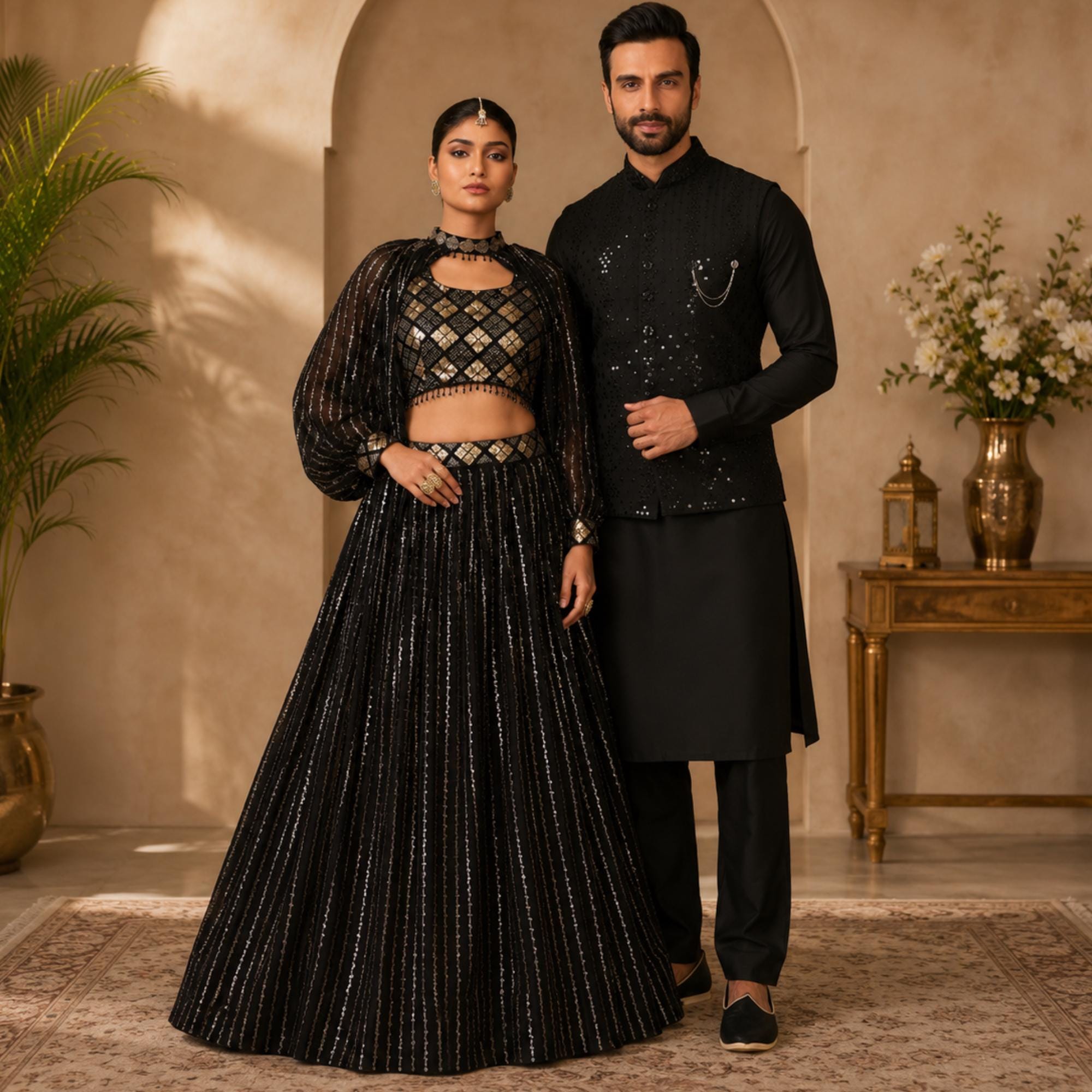 black dress indian wedding Can You Wear Black to an Indian Wedding? Styling Tips to Break Taboos Shreekama