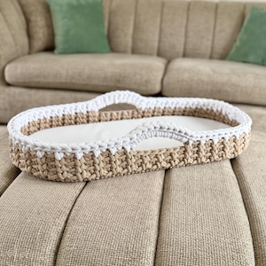 Three Little Cubs Luna Crochet Changing Basket Pattern PDF Download | Crochet Baby Basket | Baby Changing Tray | Nursery Storage Pattern