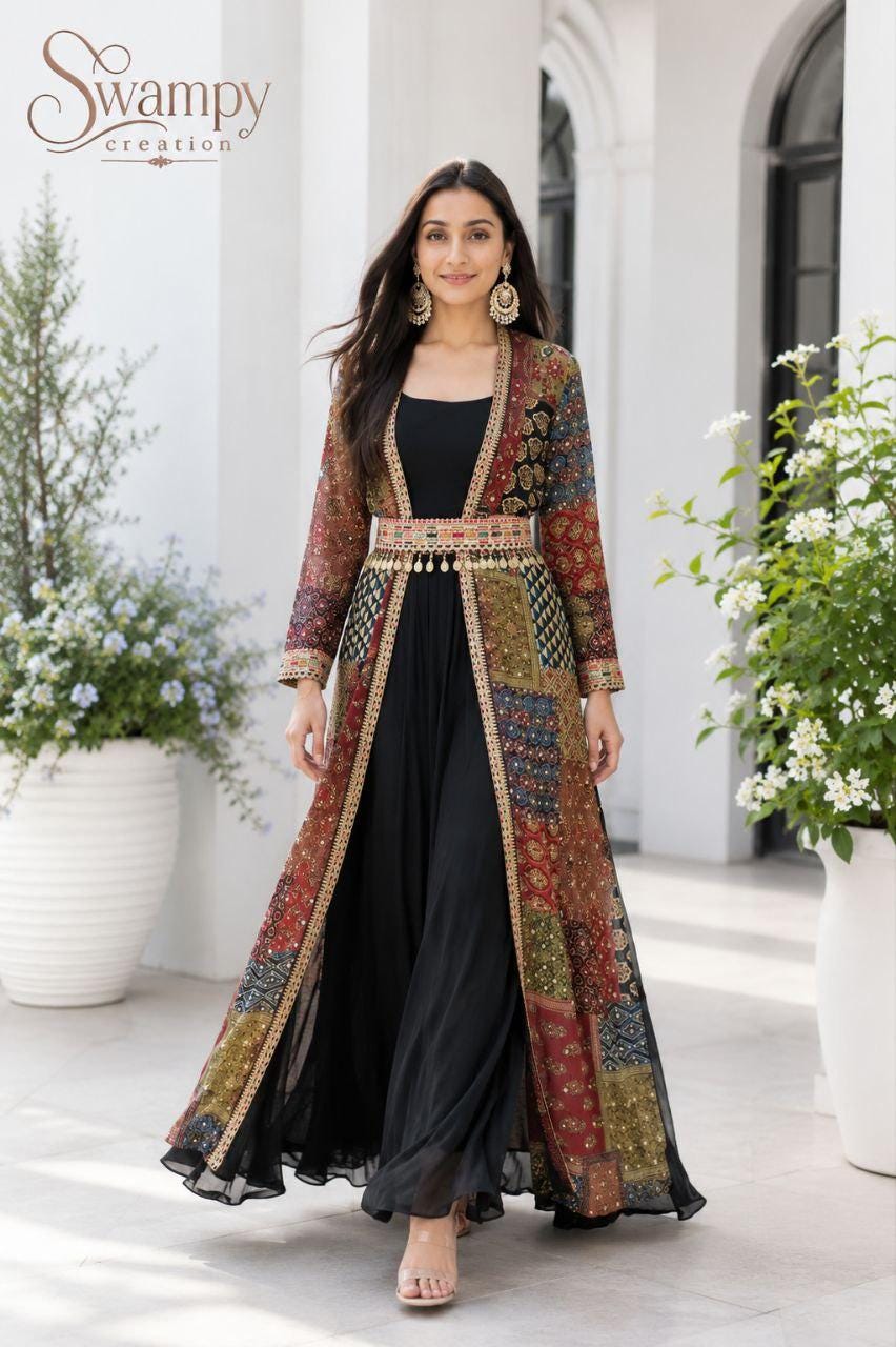 black indo western dress Buy Indo Western Dresses for Women Online in the USA Tagged "COLOR-BLACK" Trendia