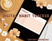Digital Habit Tracker Bundle, Weekly Routine Planner, Daily Goal PDF (Digital Download)