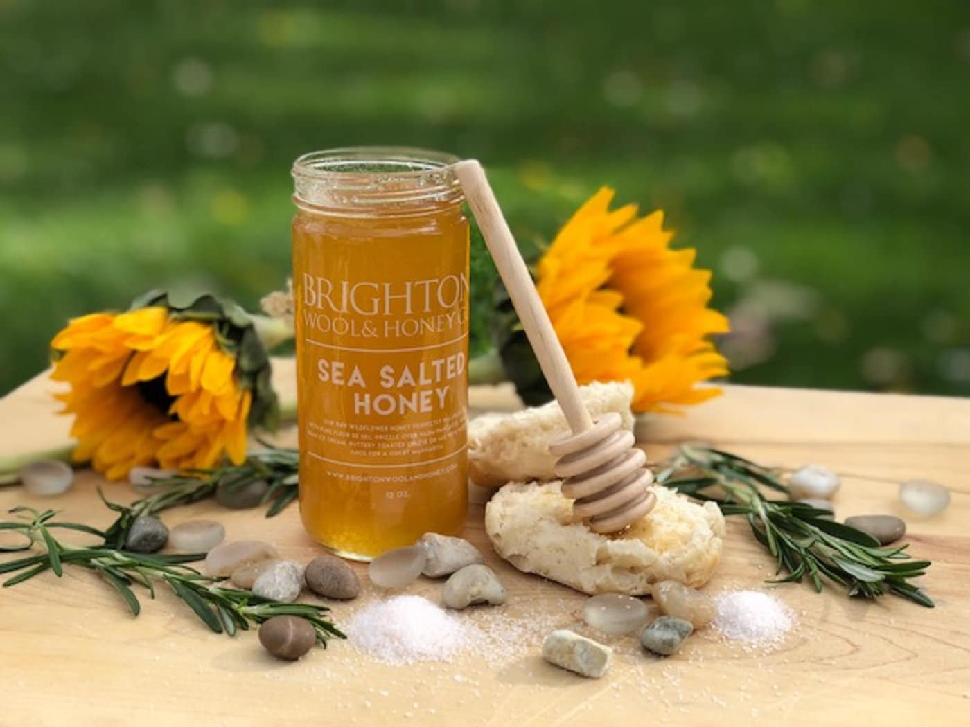 Sea Salted Raw Honey, 12 oz.
