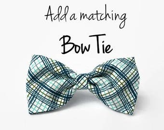 Bow Tie for Dog Collar - Detachable Bow Tie to match your collar -  Can be made in any available fabric in the shop