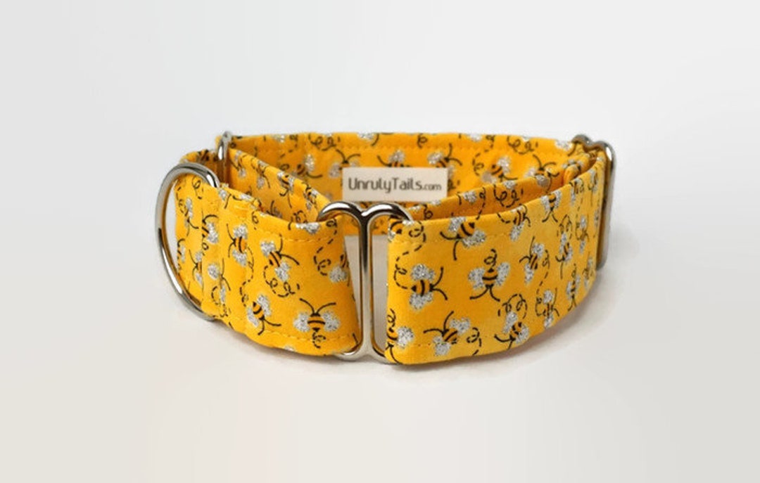 Tiny Bees Adjustable Dog Collar Martingale Collar or Side - Etsy