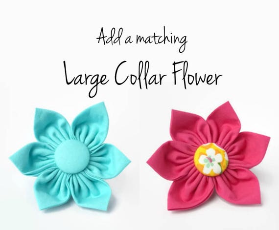 Large Cotton Flower for Dog Collar 
