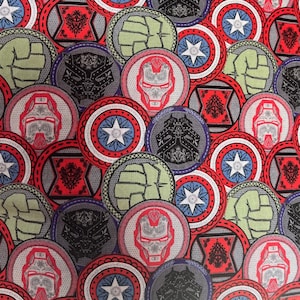 Avengers Coins Adjustable Dog Collar -  Martingale Collar or Side Release Buckle Collar - Super hero collar -