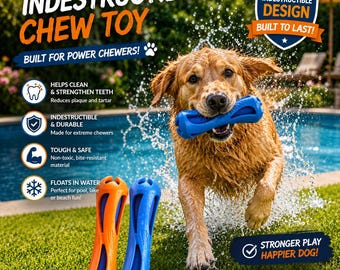 Interactive Floating Dog Water Toy – Bite Resistant Water-Lok Stick for Fetch, Chew Training & Outdoor Pool, Lake or Beach Play