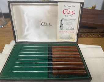 Set med 8 oanvända knivar i originalförpackning Case Miracle Edge XX Steakknivset