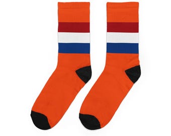 Retro Stripes Crew Socks