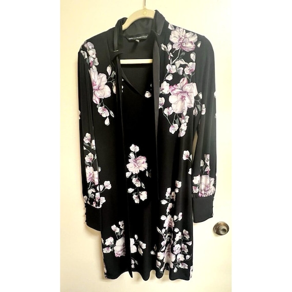 White House Black Market Women's Dress Size M Black W Purple Gray Floral  Design - Etsy Israel