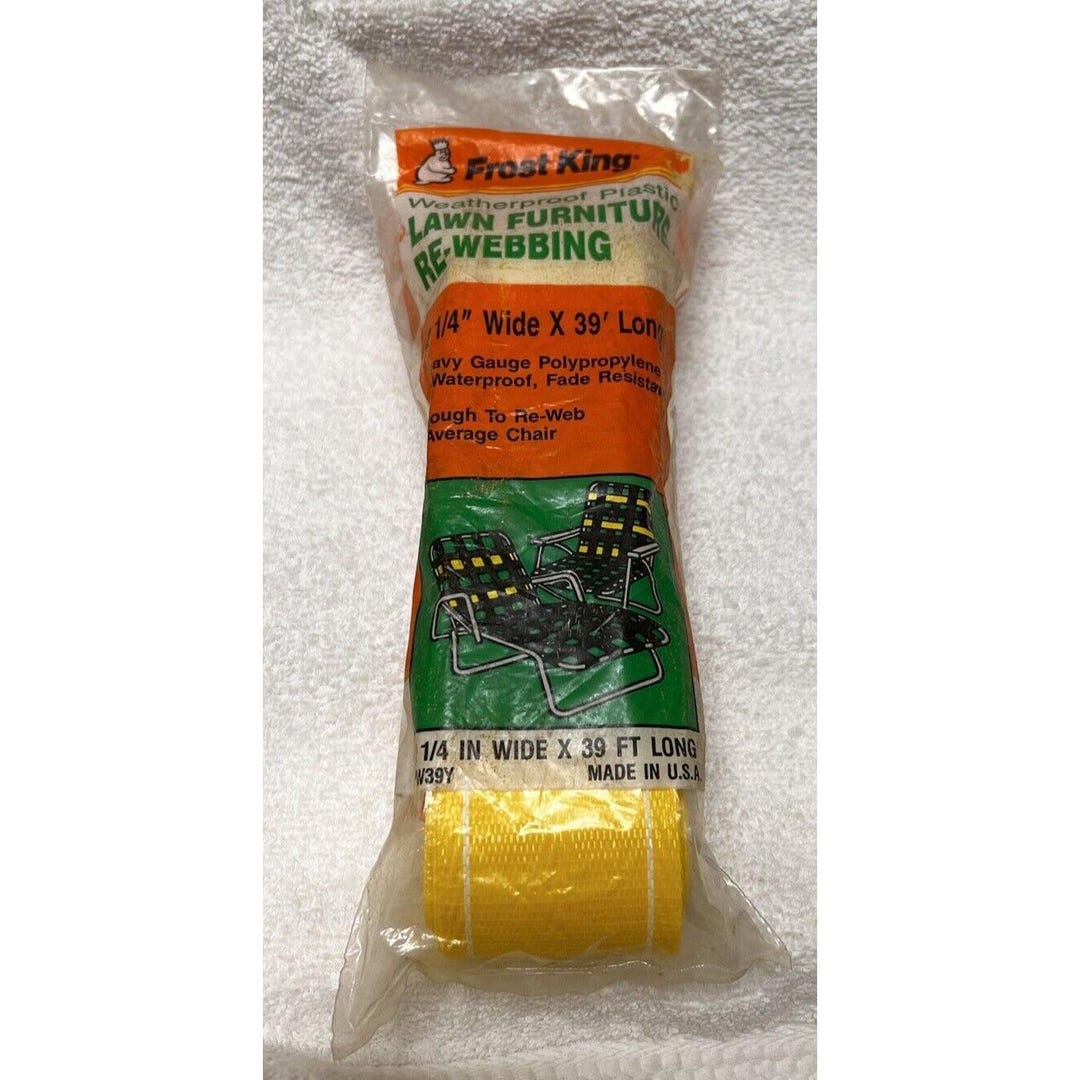 Frost King CL1 Furniture Re-Webbing Clips & Screws - Rust-Resistant Lawn Chair Repair Kit (12 Pieces)