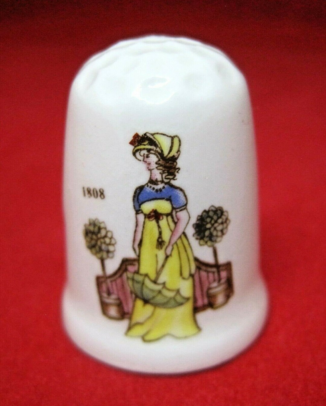 Old Thimble British Bone China England 1808 Womans Fashion Etsy