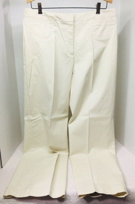 NWT J Jill Women's Cream Ivory Pant Size 16 Stretch Light Weight