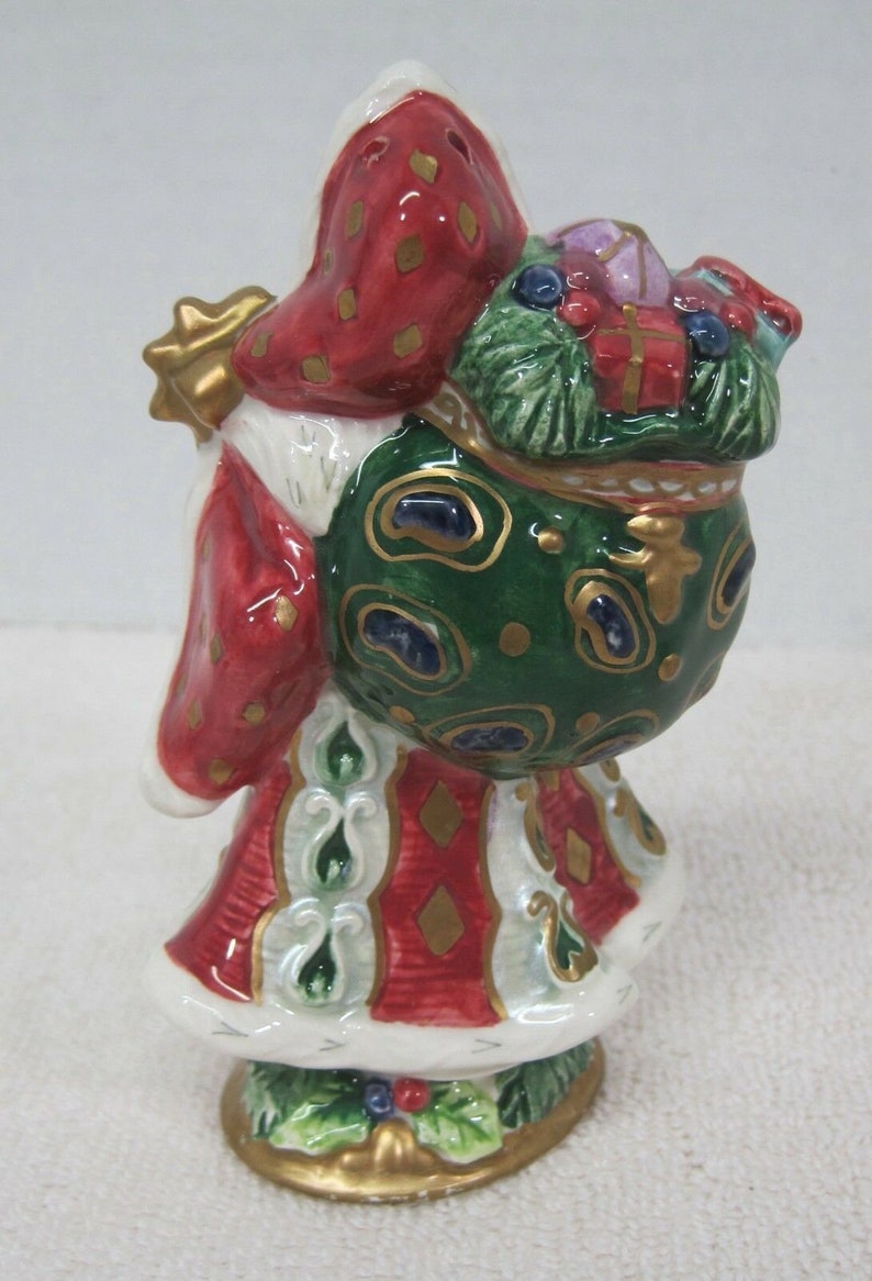 Fitz and Floyd Classic Florentine Santa Clause Shaker 1PC Orig Stopper T89
