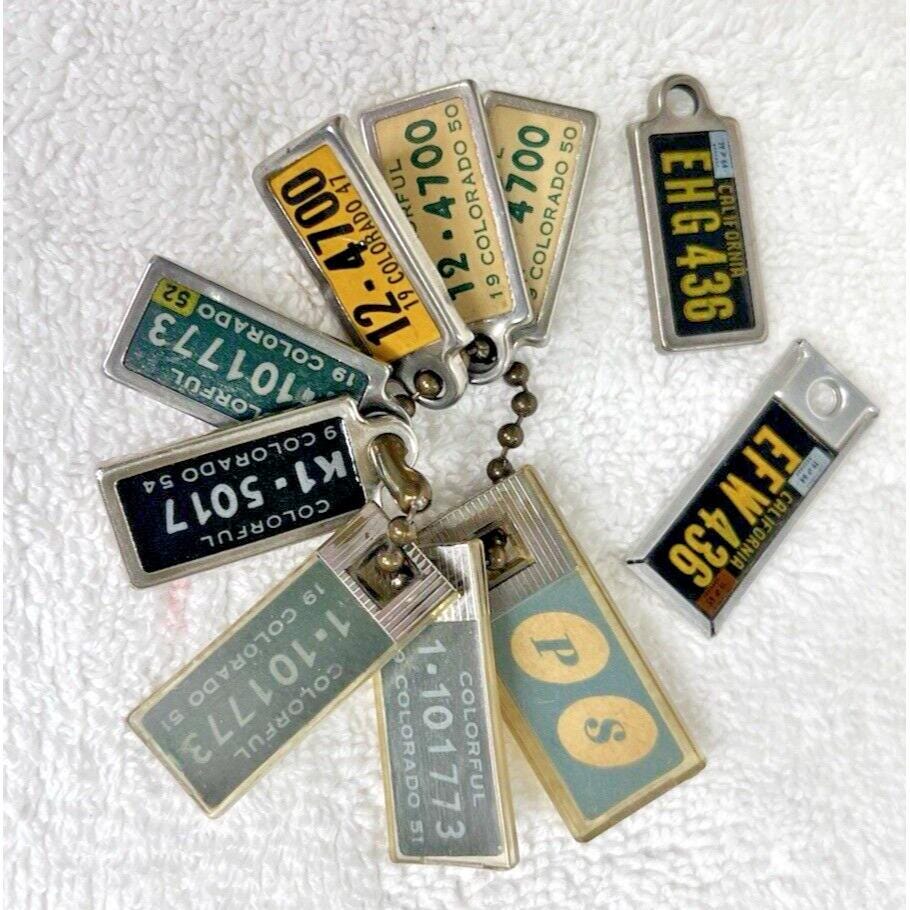 Autocollants Plaques D'immatriculation Californie 1980-1989 Pour Modèles Réduits 1:43 - Lot Pour 20 Voitures