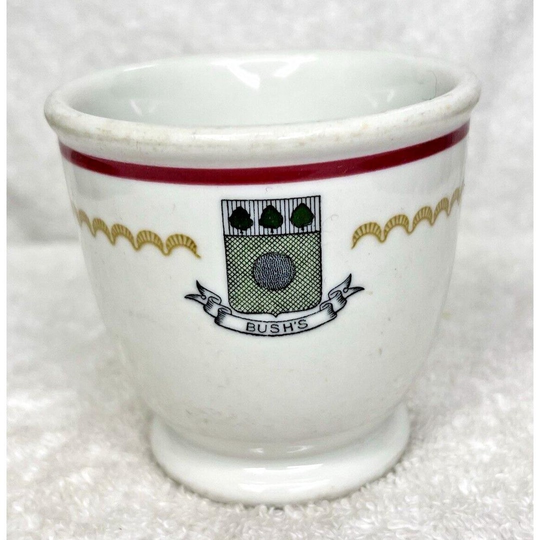 Shenango China Double Egg Cup Hotel Restaurant Ware Bush's