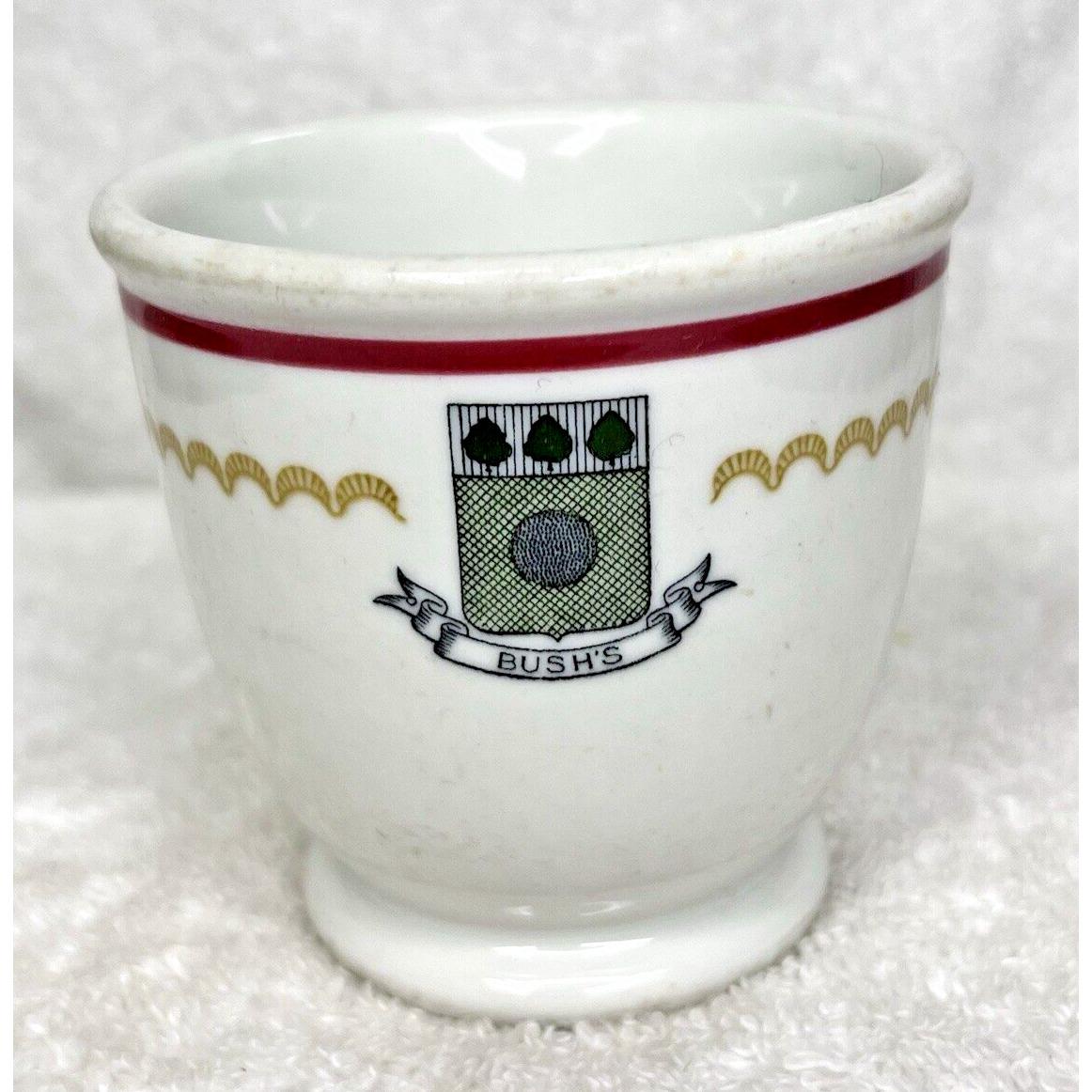 Shenango China Double Egg Cup Hotel Restaurant Ware Bush's