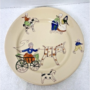 SYRACUSE Adobe Ware Kinderteller Pferd Karren Hund Holländer Esel 14 cm