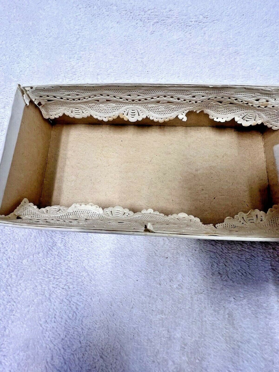 Antique Cardboard Box From Haradon's Confections Says Etsy