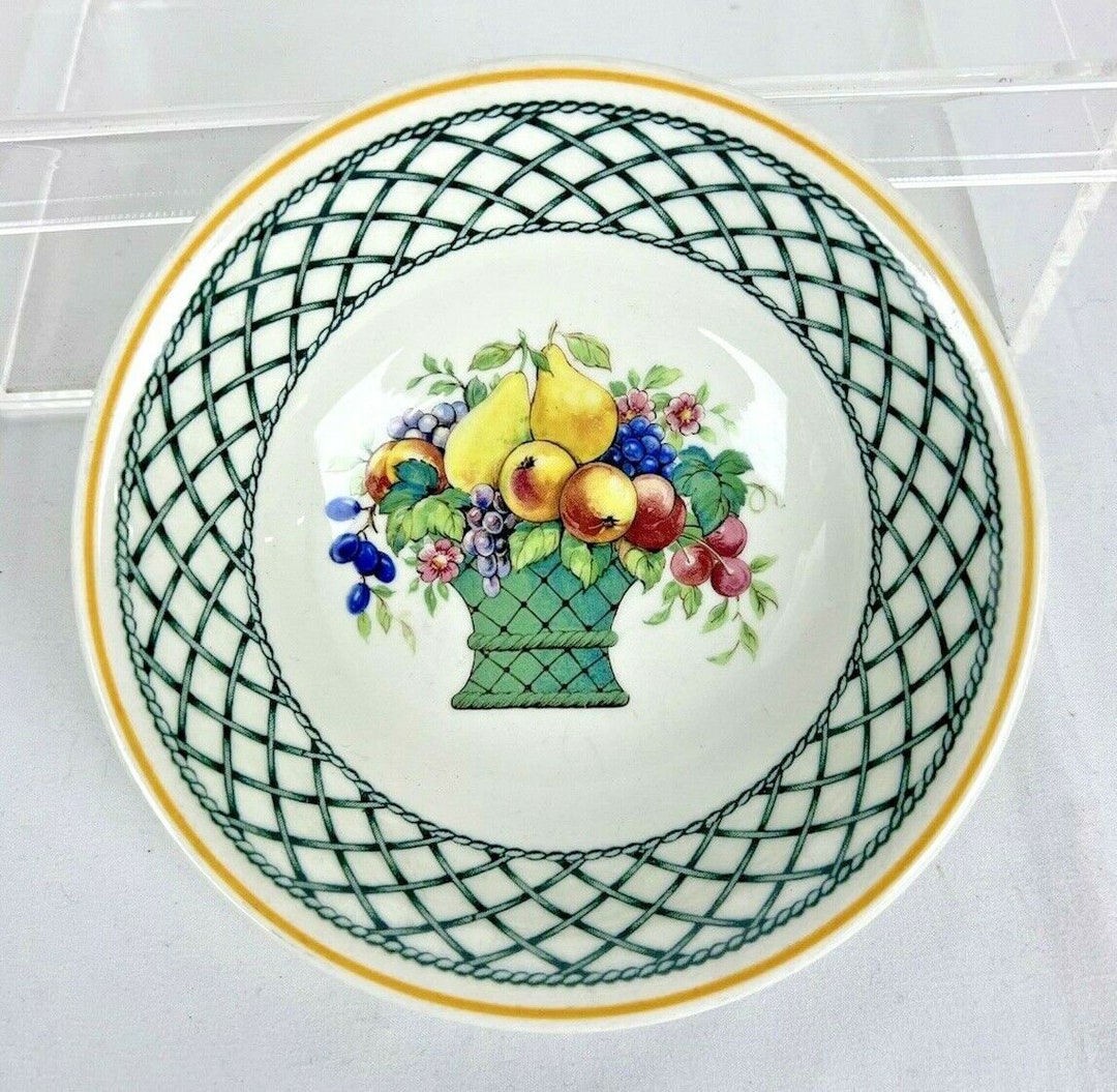 Vintage Villeroy & Boch Basket Pattern Soup or Cereal Bowl Etsy