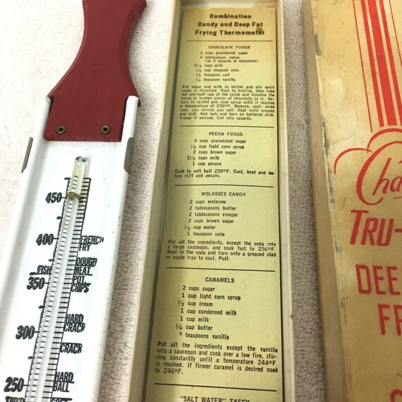 Vintage Candy Thermometer Chaney Tru-Temp