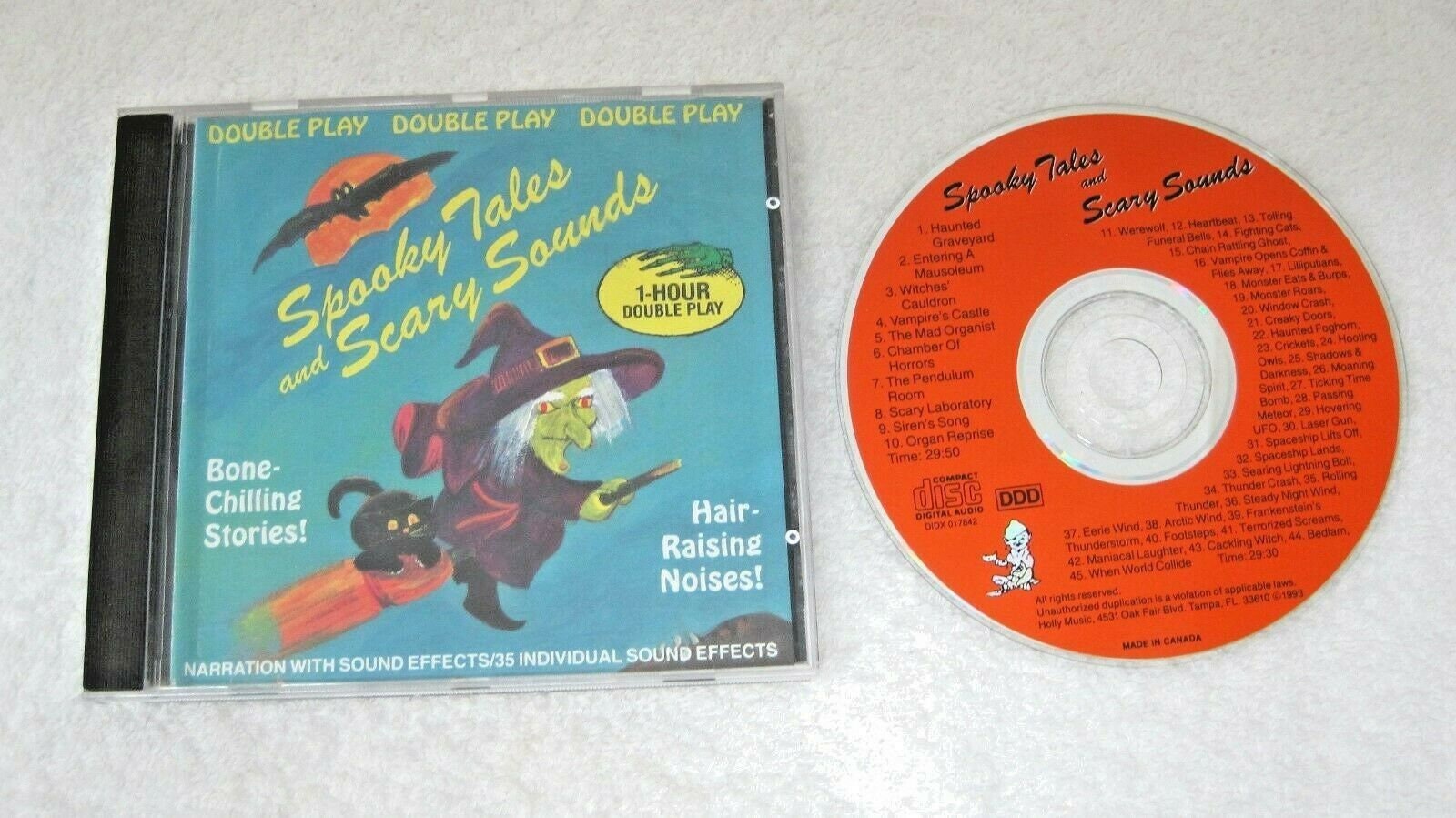 Spooky Tales & Scary Sounds Stories CD Halloween Music CD