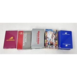 Lot De 3 étiquettes à Bagages Vintage Delta Airlines - Carte à Jouer Nouvelle-Orléans