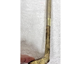 Vintage Novelty 4 Piece Golf Club Shaped Brass Nesting Screwdriver Set 7" Long
