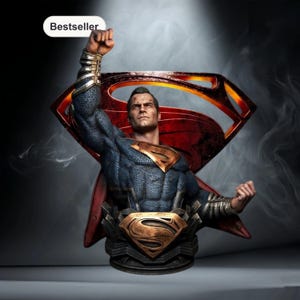 Superman Resolve STL-filporträttbyst direktnedladdning