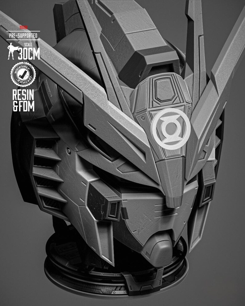 Gundam Vanguard STL File Portrait Bust Instant Download - Etsy