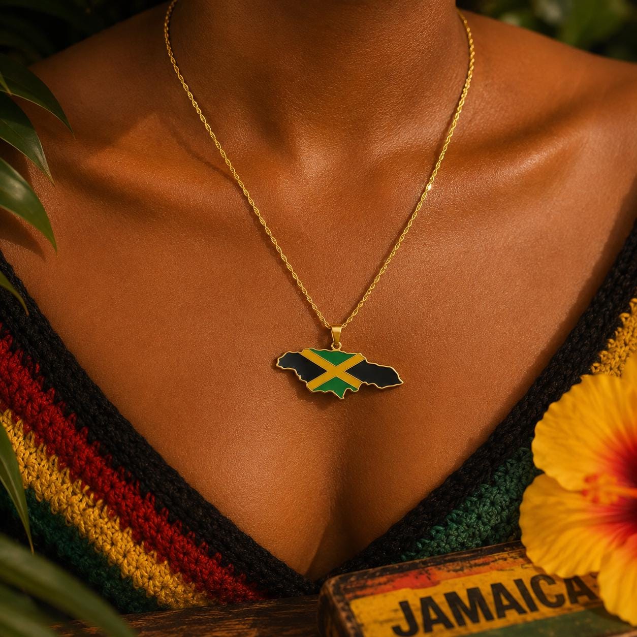 Jamaican necklace - Etsy 日本
