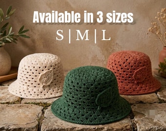Crochet Bucket Hat Pattern PDF,Summer Hat,Oasis Bucket Hat Pattern,Best Crochet Pattern,Crochet Gift,Beginner Crochet,Crochet Hat