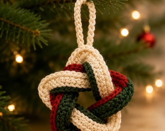 Crochet Christmas Star Ornament Pattern PDF, Holiday Tree Hanging Ornament, Easy Beginner Star Decoration, Festive Decor, Instant Download