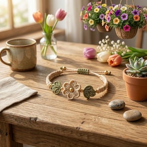 Elegant Crochet Flower Bracelet Pattern PDF - DIY Floral Jewelry Tutorial - Beginner-Friendly Macrame & Crochet Bracelet Guide 
Crochet Flower Bracelet Pattern PDF, Adjustable Lace Jewelry, Dainty Friendship Gift 
Elegant Crochet Flower Bracelet Pattern PDF, DIY Floral Jewelry Tutorial, Beginner-Friendly Macrame & Crochet Bracelet Guide,Floral Bracelet