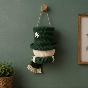 Crochet Snowman Wall Hanging Pattern, Christmas Door Decor, Amigurumi Snowman PDF, Winter Holiday Crochet Pattern, Handmade Decor
Christmas Ornament Crochet Pattern PDF, Snowman Wall Hanging, Amigurumi Holiday Decor, Instant Download 
Crochet Snowman Wreath Pattern, Christmas Wall Hanging Decor (PDF Download)
