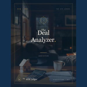 Vacation Rental Deal Analyzer — Excel Underwriting Calculator (Cash on Cash, DSCR) image 1