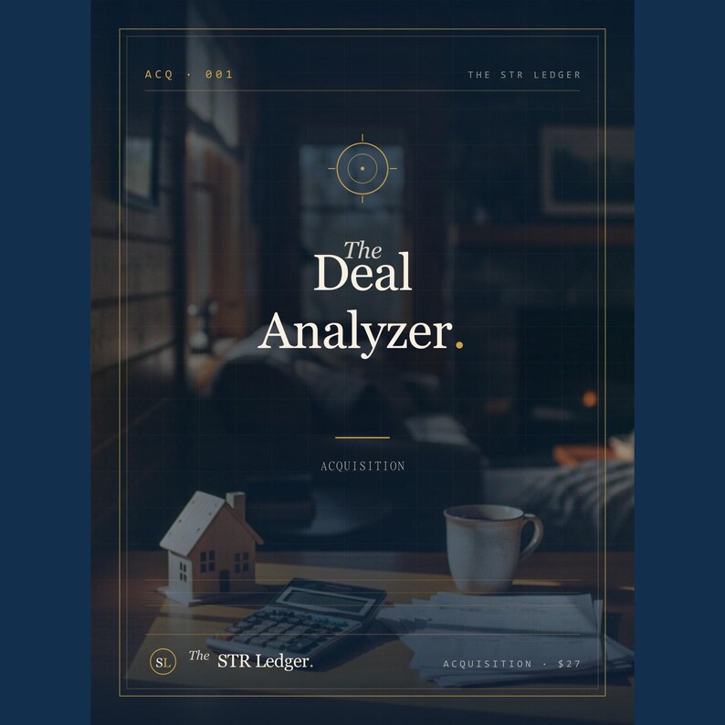 Vacation Rental Deal Analyzer — Excel Underwriting Calculator (Cash on Cash, DSCR) image 1