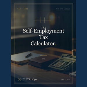 Self-Employment Tax Calculator for Airbnb Hosts – Schedule C STR Tax Excel image 1