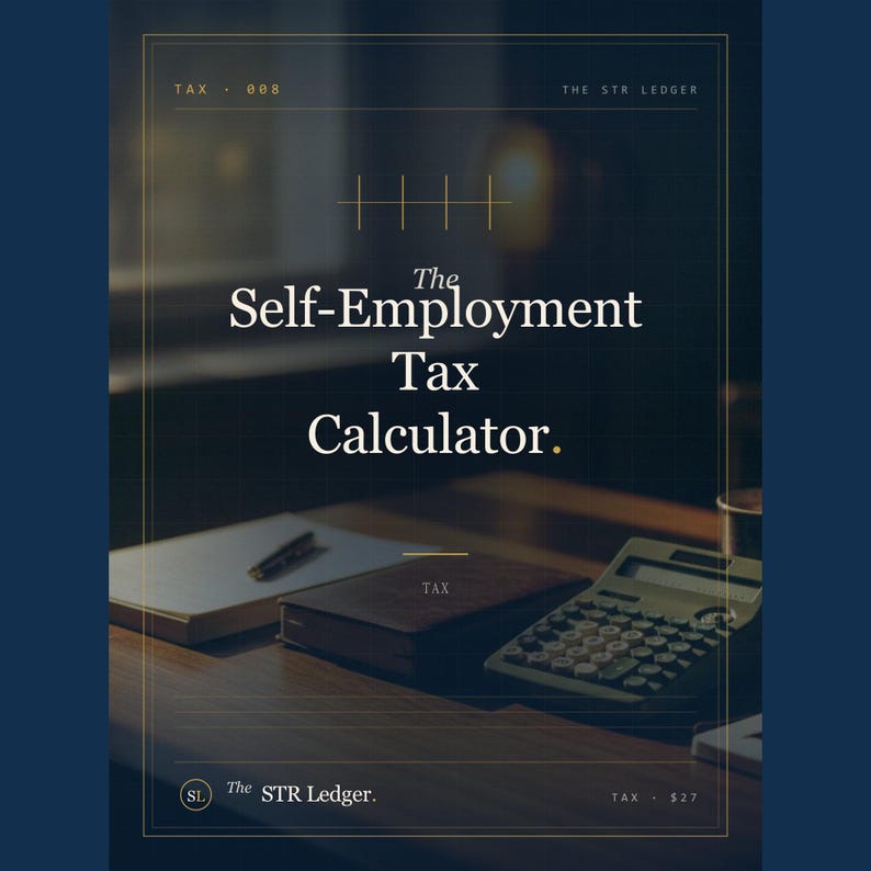 Self-Employment Tax Calculator for Airbnb Hosts – Schedule C STR Tax Excel image 1