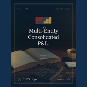 Multi-Entity Consolidated P&L Spreadsheet for STR Investors — Multi-LLC Holding Company Reporting — Excel image 1
