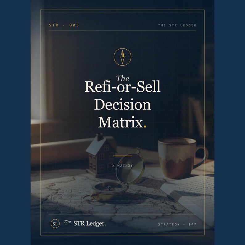 STR Refi-or-Sell Decision Matrix – Airbnb Hold vs Sell vs 1031 Exchange (Excel) image 1