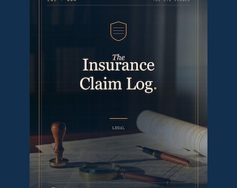 Airbnb Host Insurance Claim Log Spreadsheet – STR Property Damage Tracker (Excel/Sheets)