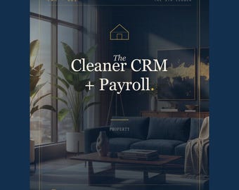 Airbnb Cleaner CRM + Payroll Spreadsheet — STR Cleaning Team Manager + 1099-NEC — Property Manager Excel
