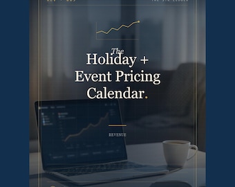Airbnb Holiday + Event Pricing Calendar — STR High-Rate Date Tracker — Federal + School + Local — Excel