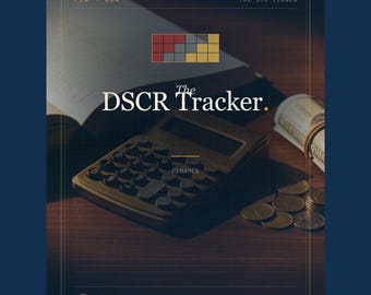 Rastreador de DSCR para investidores em imóveis de aluguel de curta duração do Airbnb — Calculadora de Índice de Cobertura do Serviço da Dívida — Elegibilidade para Refinanciamento — Excel